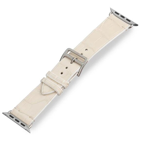 Alligator Leather Watch Strap – Luxury Statement - Beach Color main image 5